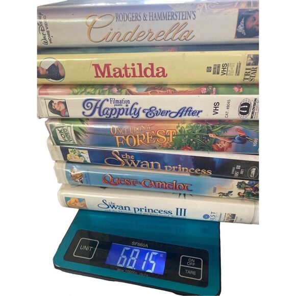 Lot Of 6 Princess VHS Tapes Swan Princess Matilda Vintage Movie 80s 90s Y2K Fami - Picture 3 of 3